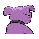 Granbull back-facing sprite from Pokémon Diamond