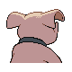 Granbull shiny back-facing sprite from Pokémon Diamond