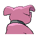 Granbull back-facing sprite from Pokémon SoulSilver