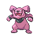 Granbull front-facing sprite from Pokémon SoulSilver