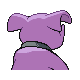 Granbull back-facing sprite from Pokémon Platinum