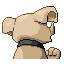 Granbull shiny back-facing sprite from Pokémon Sapphire