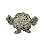 Graveler front-facing sprite from Pokémon Black