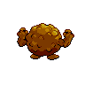 Graveler shiny back-facing sprite from Pokémon Black
