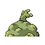 Graveler back-facing sprite from Pokémon LeafGreen