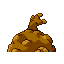Graveler shiny back-facing sprite from Pokémon LeafGreen