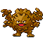 Graveler shiny front-facing sprite from Pokémon LeafGreen