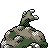Graveler back-facing sprite from Pokémon Silver