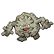 Graveler front-facing sprite from Pokémon HeartGold