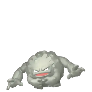 Graveler front-facing sprite from Pokémon Omega Ruby