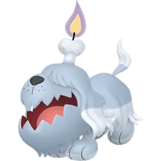 Greavard front-facing sprite from Pokémon Violet