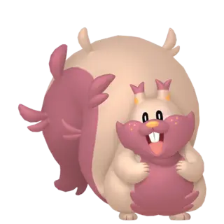 Greedent shiny front-facing sprite from Pokémon Shield