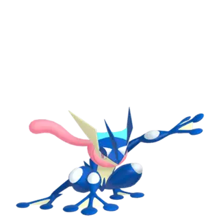 Greninja front-facing sprite from Pokémon X