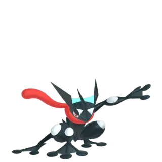 Greninja shiny front-facing sprite from Pokémon X