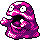 Grimer front-facing sprite from Pokémon Crystal