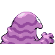Grimer back-facing sprite from Pokémon Platinum