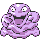 Grimer front-facing sprite from Pokémon Yellow