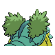 Grotle shiny back-facing sprite from Pokémon HeartGold