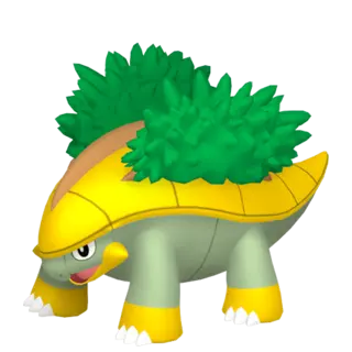 Grotle front-facing sprite from Pokémon Violet