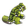 Groudon shiny back-facing sprite from Pokémon White