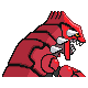 Groudon back-facing sprite from Pokémon Pearl