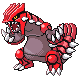 Groudon front-facing sprite from Pokémon Pearl
