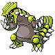 Groudon shiny front-facing sprite from Pokémon Pearl