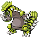 Groudon shiny front-facing sprite from Pokémon HeartGold