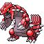Groudon front-facing sprite from Pokémon Sapphire