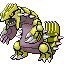 Groudon shiny front-facing sprite from Pokémon Sapphire