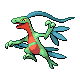 Grovyle front-facing sprite from Pokémon Diamond