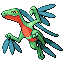 Grovyle front-facing sprite from Pokémon Emerald