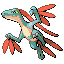 Grovyle shiny front-facing sprite from Pokémon Emerald