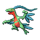 Grovyle front-facing sprite from Pokémon HeartGold