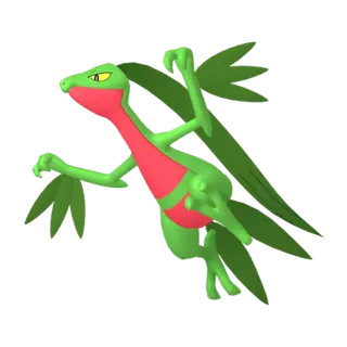 Grovyle front-facing sprite from Pokémon Scarlet