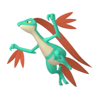 Grovyle shiny front-facing sprite from Pokémon Scarlet