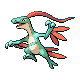 Grovyle shiny front-facing sprite from Pokémon Platinum