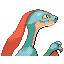 Grovyle shiny back-facing sprite from Pokémon Sapphire