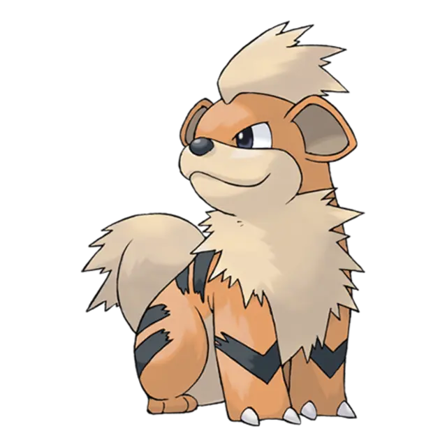 Growlithe, the Puppy Pokémon — Fire-type Pokémon official artwork