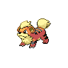 Growlithe front-facing sprite from Pokémon Black