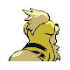 Growlithe shiny back-facing sprite from Pokémon Pearl