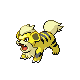 Growlithe shiny front-facing sprite from Pokémon Pearl