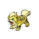 Growlithe shiny front-facing sprite from Pokémon Platinum