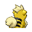 Growlithe shiny back-facing sprite from Pokémon Sapphire