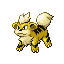 Growlithe shiny front-facing sprite from Pokémon Sapphire
