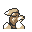 Growlithe back-facing sprite from Pokémon Yellow