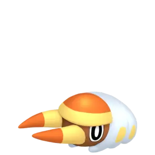 Grubbin front-facing sprite from Pokémon Moon