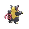 Grumpig shiny back-facing sprite from Pokémon White 2