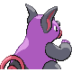 Grumpig back-facing sprite from Pokémon HeartGold