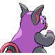 Grumpig back-facing sprite from Pokémon Platinum